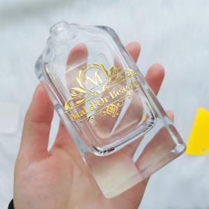Wholesale Fragrance Packaging Custom Logo Perfume Bottle Label Hot Stamping Transparent Stickers For Candles from china suppliers