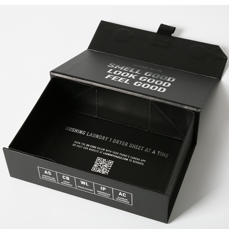 Cardboard Magnetic Folding Box With Ribbon , Book Shaped Magnetic Packaging Boxes