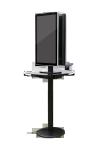Black Commercial Phone Charging Station Double Sided Advertising Board Display