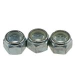 M8 CL10 Galvaznied Hex Jam Nylon Lock Nuts High Strength