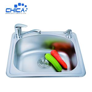 Wholesale Single Bowl Kitchen Sink Press Kitchen Sink Stainless Steel Kitchen Sink With Faucet from china suppliers