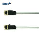 1m Cat6 STP Patch Cable 32AWG Grey PVC PVC / LSZH Cable Jacket