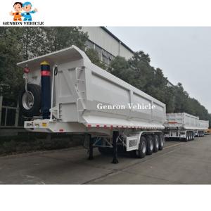 Wholesale 4 Axles 10M Heavy Duty Steel Semi Truck Dump Trailer With Air Suspension from china suppliers