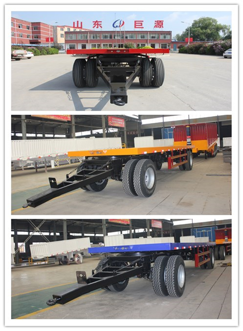 Customers Optional Draw Bar Farm Tractor Full Trailer with Tipper and 11R22.5 Tyre