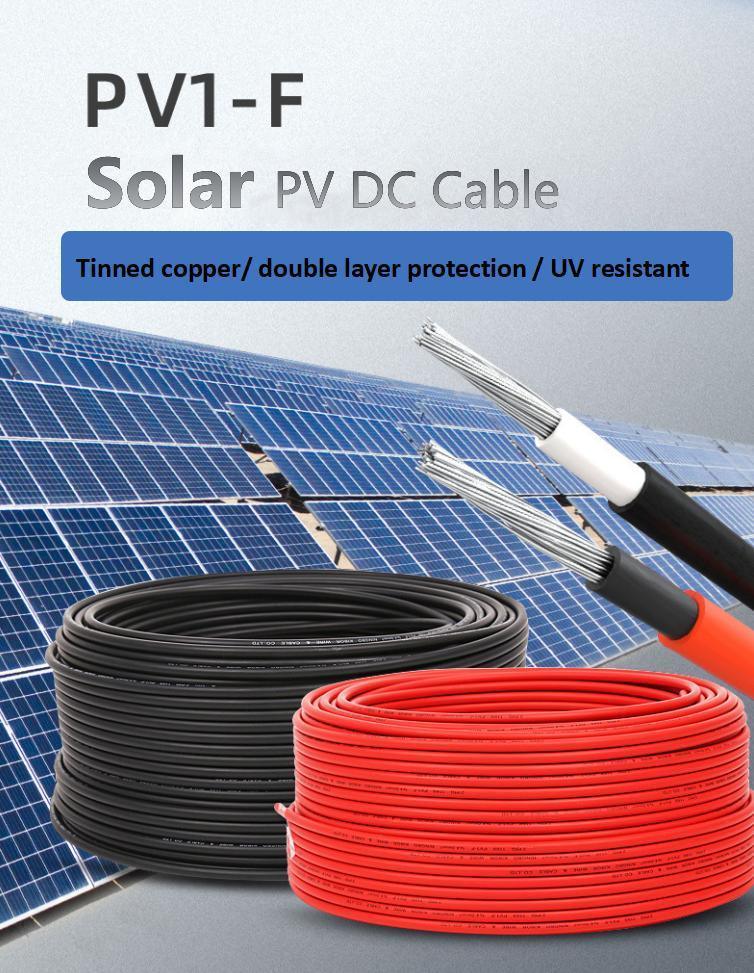 Low Smoke Zero Halogen Photovoltaic System Cable PV H1z2z2-K Cable Copper Electric Cable Wire