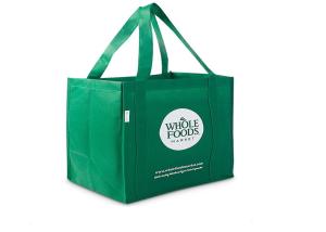 Wholesale Small Plain Personalized Non Woven Tote Bags Promotional With Logo Printing Green Black Color from china suppliers