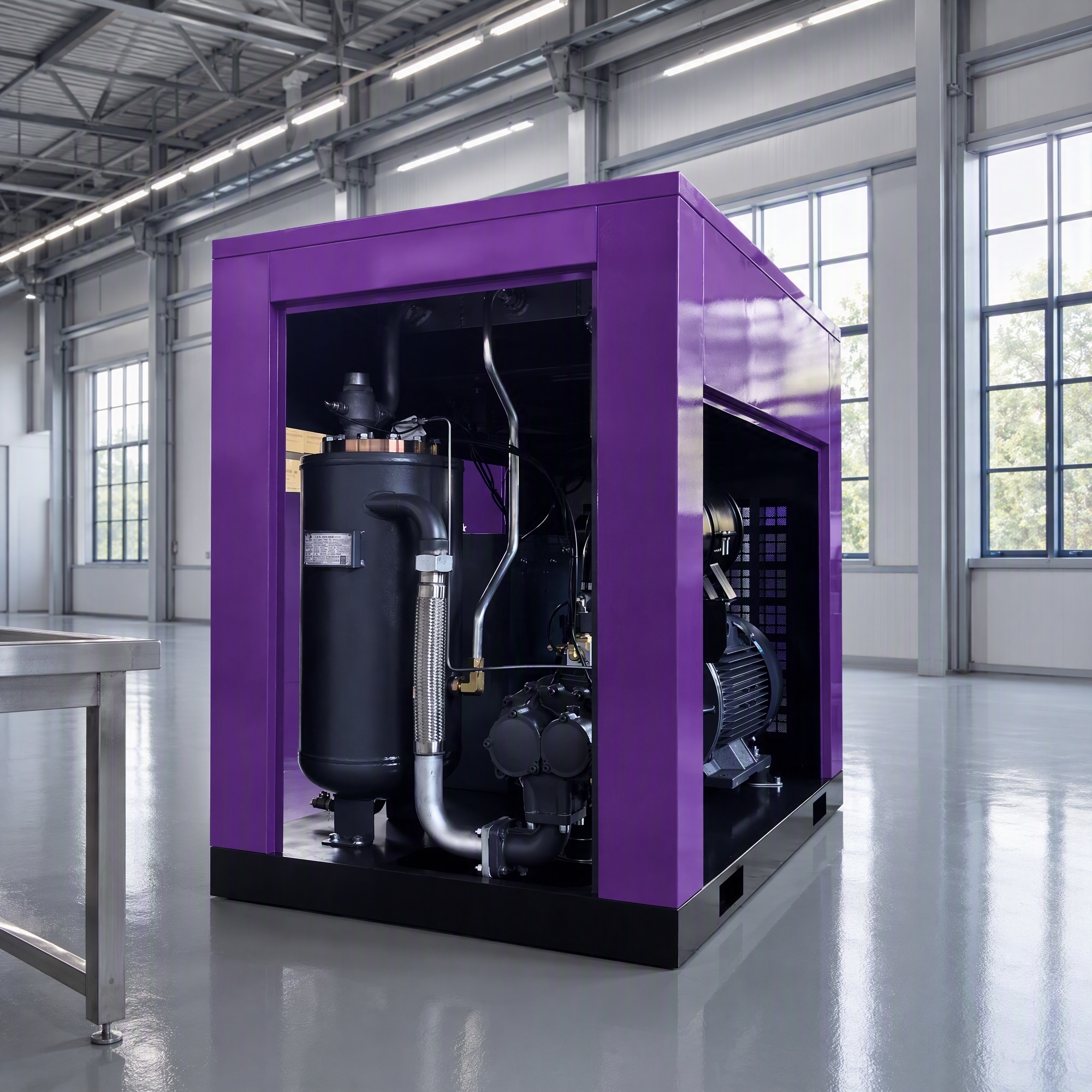 15KW Permanent Magnet Variable Frequency Screw Air Compressor Fixed Speed Industrial Air Compressor Machine