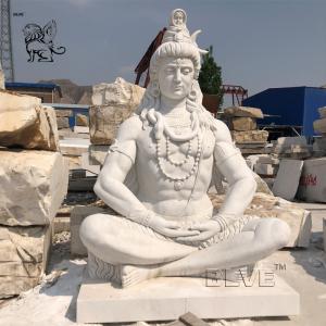 Wholesale Lord Shiva Marble Statue Garden Buddha Statues Large Hindu God Religious Sculpture from china suppliers