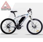 Carbon Fiber Frame Off Road Electric Mountain Bikes With 48V 10.4Ah Lithium