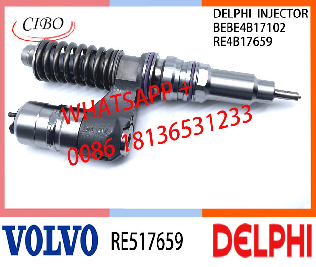 VOL RE517659 BEBE4B17102 Fuel engine Diesel Injector RE517659 BEBE4B17102 A3 for VOL 6125 TIER 2 -OH - MID POWER
