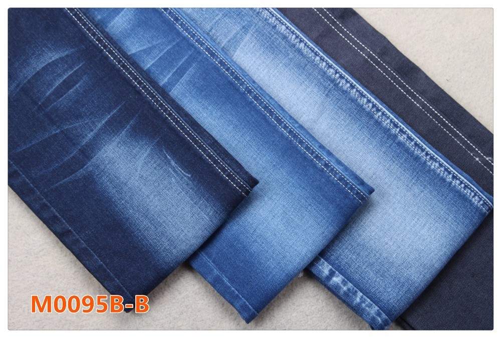 10.5 Oz Lightweight Dark Blue Cotton Organic Stretch Denim Fabric For Men Garments