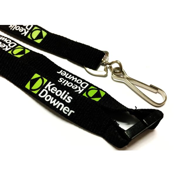 Low Minimum Order Custom Polyester Lanyards Simple Colors Fashion Style