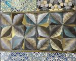High Gloss Gold Decorative Porcelain Floor Tiles 600X600MM
