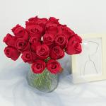 Wholesale of 7-head simulated roses, imperial rose hand-held rose bouquets for