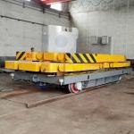 Cable Drum Powered Rail Transfer Trolley 50 Tons Mold Plant Motorized Battery