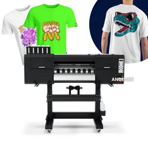 Wholesale 600mm Print Dimension Dual Head DTF Printer for High Resolution T-Shirt Printing from china suppliers