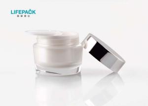 Wholesale PMMA 49mmx45mmx38mm Cosmetic Jars With Lids 15g High End Plastic Material from china suppliers