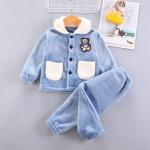 0.8M Flannel Khaki Children'S Pajamas Sets Children'S Friends Pyjamas Home Wear