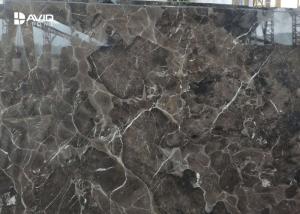 Wholesale Dark Emperador Marble Stone Tile Glossy Polished Strong Wear Resistance from china suppliers