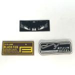 3D Logo Embossed Motif Rubber Silicone Patch Badges For Sewing Clothing