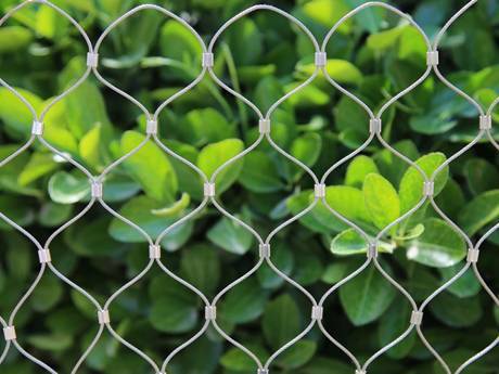 There is a ferrules type of wire rope mesh.
