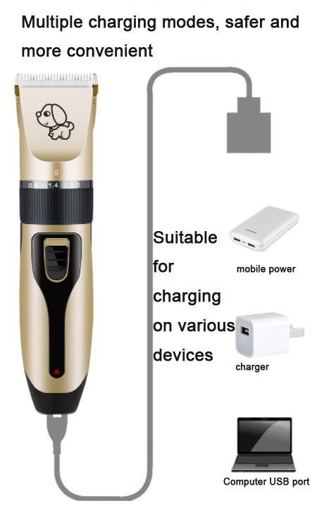 USB Charging Pet Grooming Tool 5W Dog Hair Removal Shaver