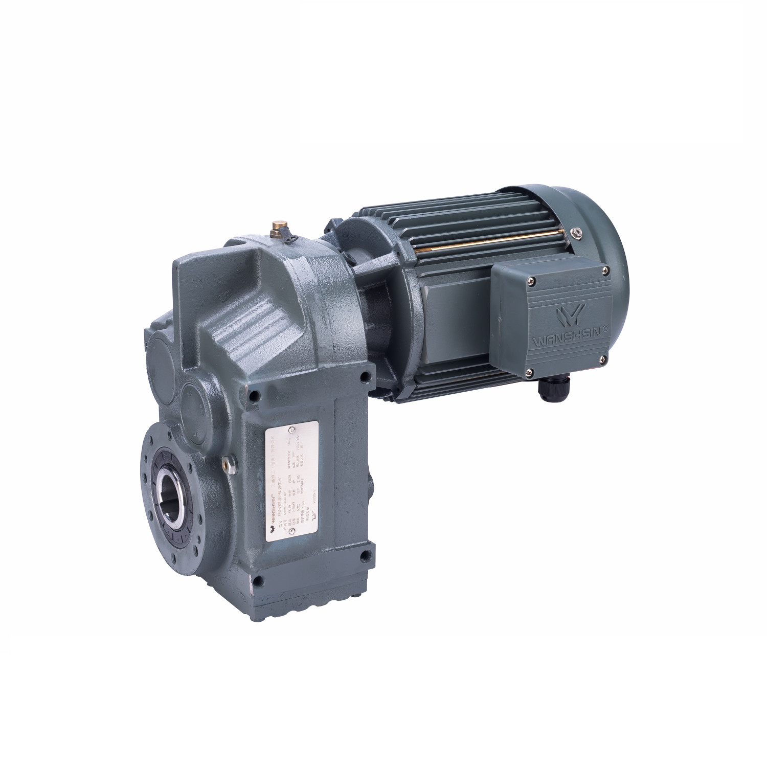 R Series Helical Geared Gear Motor Reducer High Torque High Load For Heavy Industry