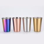 4 Pieces Stackable Stainless Steel Kids Tumblers Sturdy And User Friendly Metal