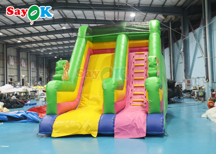 Commercial Grade Inflatable Water Slide Custom Rainbow Inflatable Slide