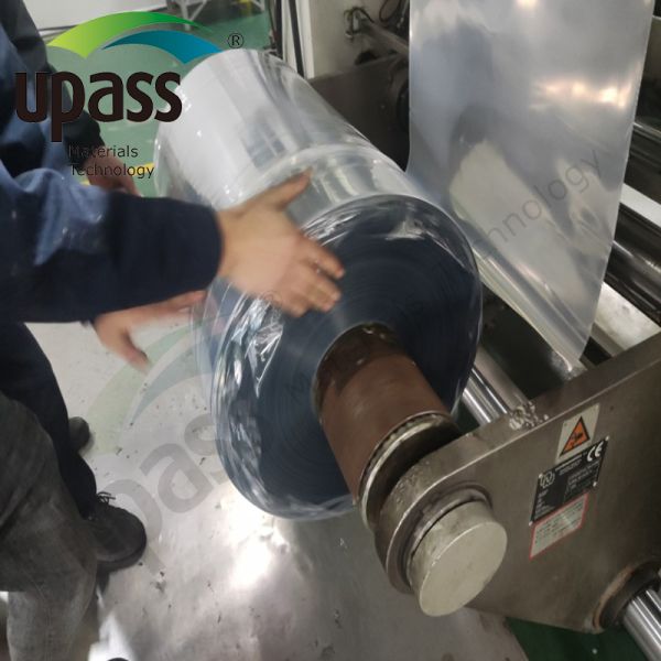 VMPET film applied inside shipping container for moisture protection