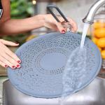 New Design Silicone Splatter Guard Food Frying Pan Shield Silicone Foldable