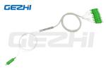 1x8 Fiber Optic PLC Splitter Blockness Stainless Steel Tube G657A1 SC/APC