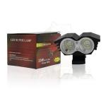 Cartoon Design 2 LED 20W White Motorbike Auxiliary Lights Spotlight