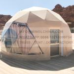 850gsm White PVC Coated Glamping Dome Resort For Outdoor Recreation