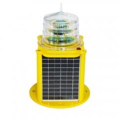 Wholesale RS232 12v Rechargeable Solar Barge Warning Light 300LUX from china suppliers