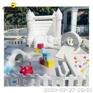 Wholesale Indoor Outdoor Soft Play Playground Equipment For Kids Party Rental White from china suppliers