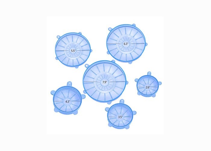 Stretchable Silicone Food Covers , Silicone Lid Covers For Bowls / Pots / Cups