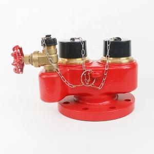 Wholesale Cast Iron Or Ductile Iron / Brass Fire Safety 2 Way Breeching Inlet Valve from china suppliers