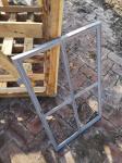 Antique European Style Fixed Cast Iron Windows Frame H77.5xW51CM