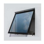 Aluminum Alloy Frame European Style Awning Windows With High Wind Pressure