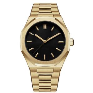 Wholesale PVD Plated Gold Mens Quartz Stainless Steel Watch 5atm Water Resistant from china suppliers