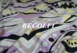 Geometry Recycled Polyester Spandex Fitness Leggings Washable Dry Easily