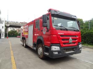 Wholesale HOWO 375KW Heavy Duty Fire Truck 10 Wheeled 15000L Capacity from china suppliers
