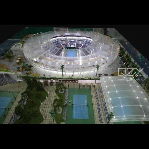 Wholesale ODM Miniature Architectural Stadium Model Making 1/75 Tennis Center from china suppliers