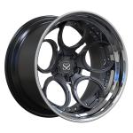 Polished Lip 2 Piece Gun Metal Disc Aluminum Alloy Forged Rims 350z Car Wheels