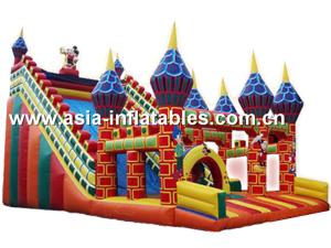 Wholesale Commercial Grade Inflatable Slide Combo With Dome Pillar For Children Games from china suppliers
