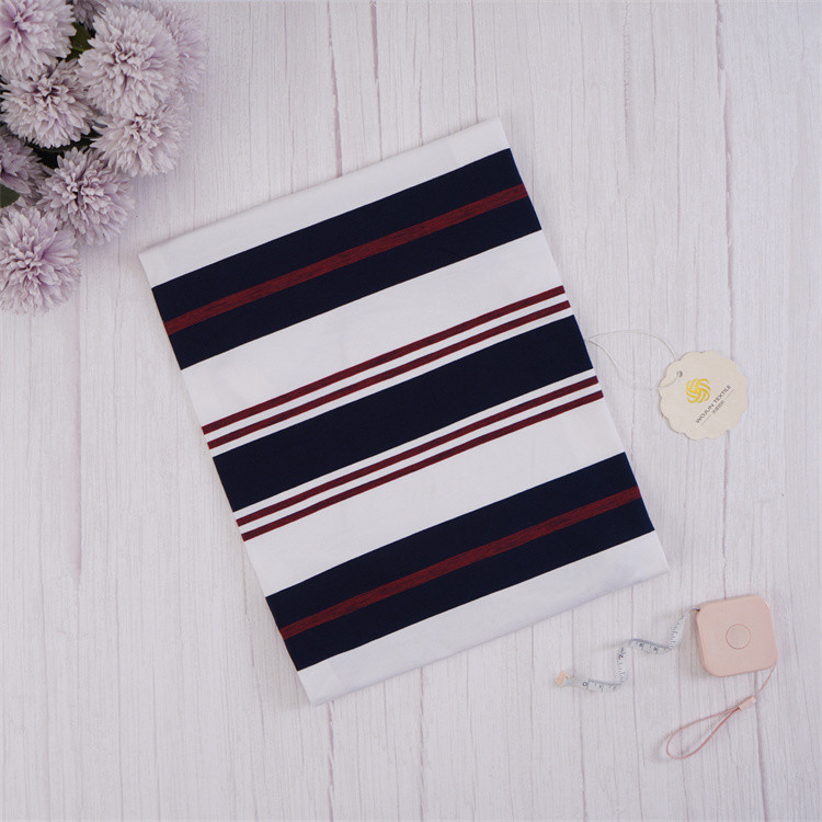 Good Quality Moisture-Wicking And Comfortable Durable Striped Material Fabric For Casual Wear