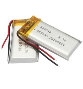 Wholesale KC certified Lithium Batteries 602040 Rechargeable Li Polymer Battery 3.7V 450mAh from china suppliers