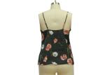 Neck Lace Casual Ladies Wear Floral Strappy Midi Dress Nightwear 100% Polyester