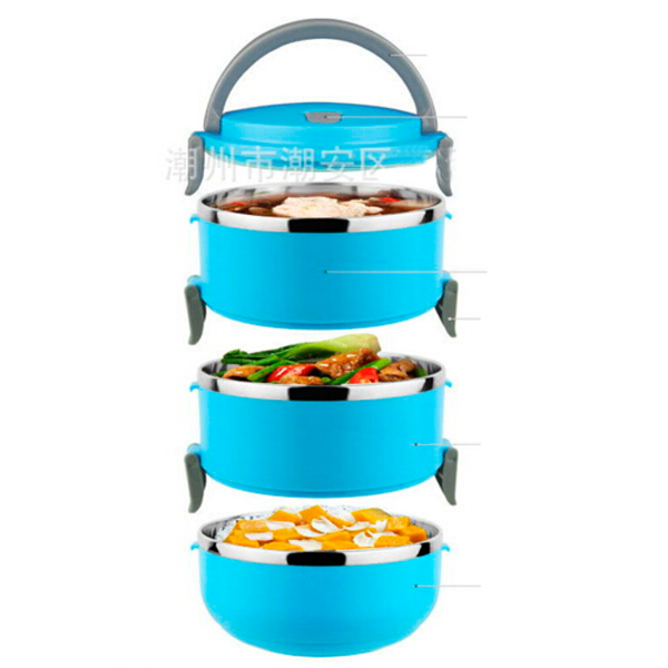 Colorful Stainless Steel Lunch Box Tiffin Box 2 Layer 3 Layer 4 Layer